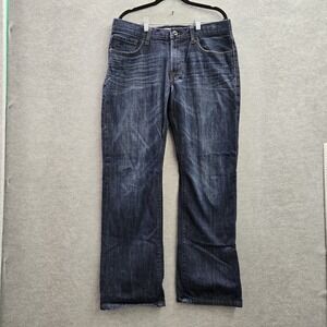 Express‎ Men Jeans 33X32 Blue Denim Kingston Bootcut 30" Inseam